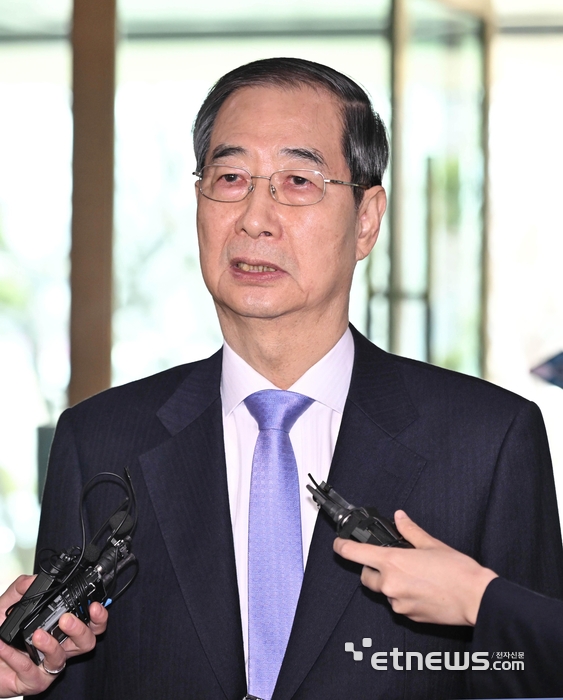 입장 밝히는 한덕수