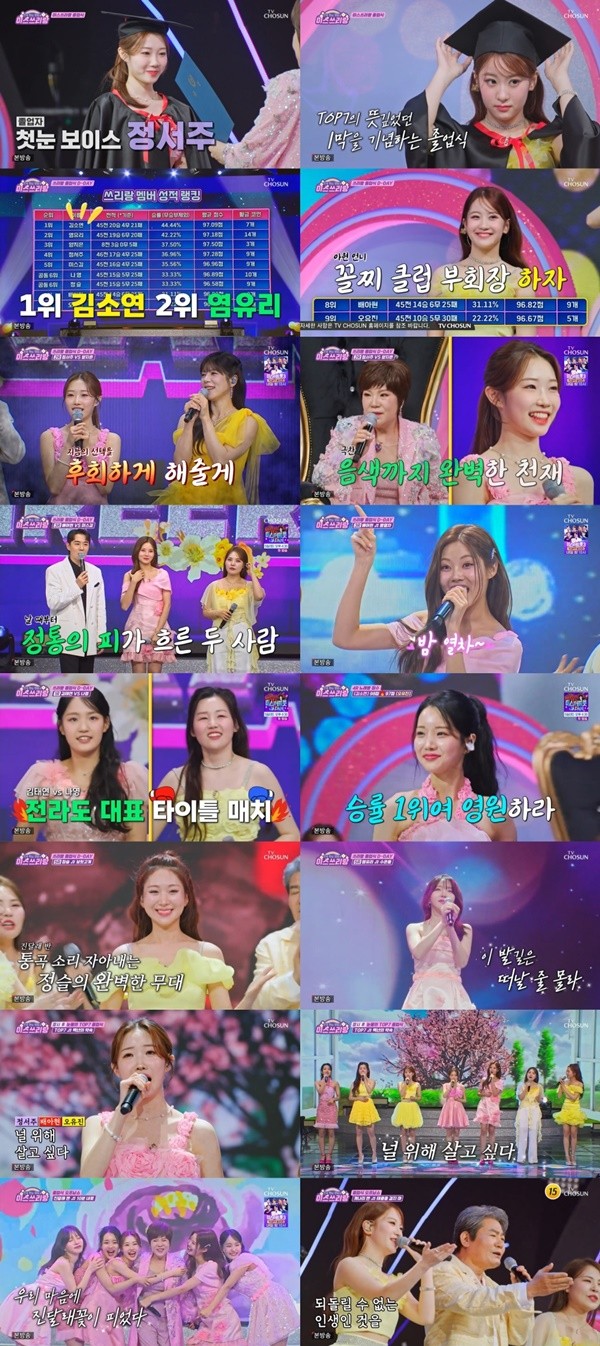 '미스쓰리랑' 전 채널 1위 석권하며 종영…TOP7 눈물의 졸업식