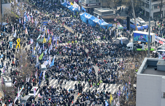 [포토] 탄핵 찬성 집회