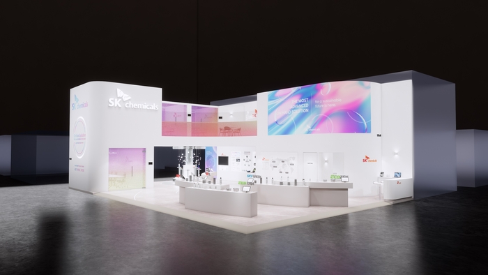 차이나플라스 2025 SK케미칼 부스 조감도. SK케미칼