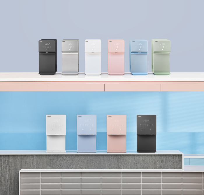 코웨이 아이콘 정수기2(위), 아이콘 얼음정수기(아래)