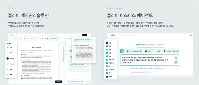 BHSN 앨리비 계약관리 솔루션·비즈니스 에이전트 소개. 회사 제공