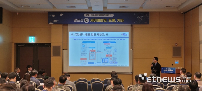 모코엠시스가 'ICT 신기술 국방활용 제안 발표회'에서 첨단 문서보안 솔루션을 선보였다.