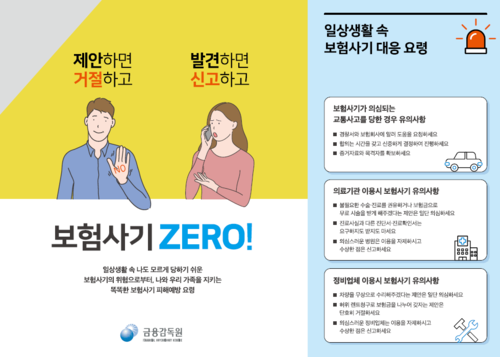 보험사기 예방 홍보자료(자료=금융감독원)
