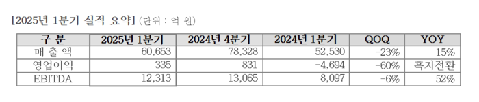 LG디스플레이 2025년 1분기 실적 발표. - (자료 = LG디스플레이)