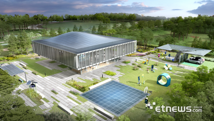 광명시 가학동 광명학온지구 문화공원에 들어설 관리동 조감도.