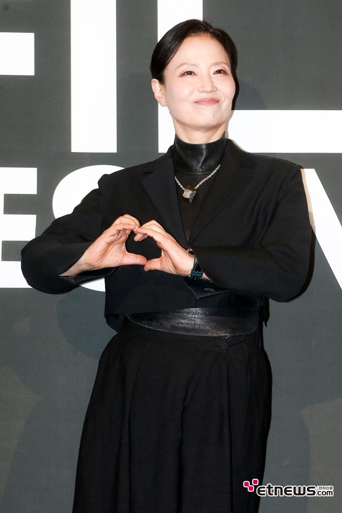 [ET포토] 오민애, '시원시원한 미소'