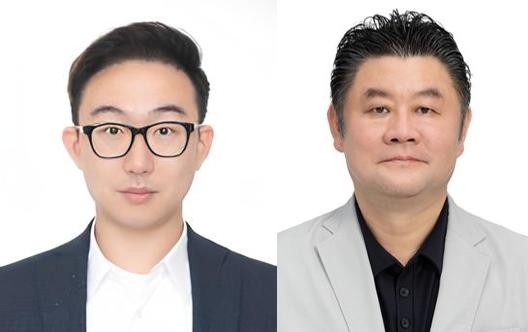 황은석 주성엔지니어링 대표이사 사장(왼쪽), 이우경 대표이사 부회장