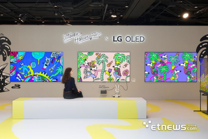 [포토]LG전자, '프리즈뉴욕'서 올레드 TV 팝아트 전시