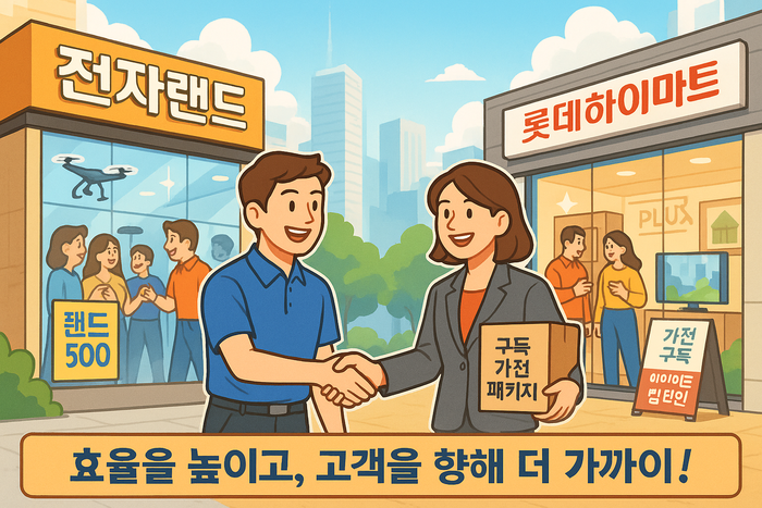 롯데하이마트·전자랜드 점포수 400개 이하로 감소