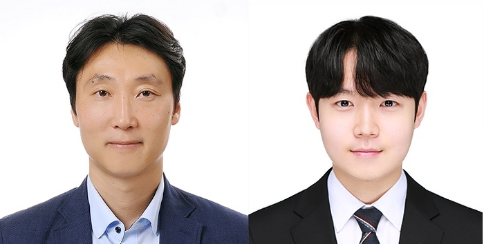 김기훈 포스텍 교수(왼쪽)와 박사과정 박재현 씨.