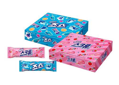 미니 스크류바·미니 죠스바 제품 패키지. 사진=롯데웰푸드.