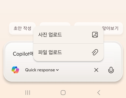 코파일럿 사진 업로드 버튼