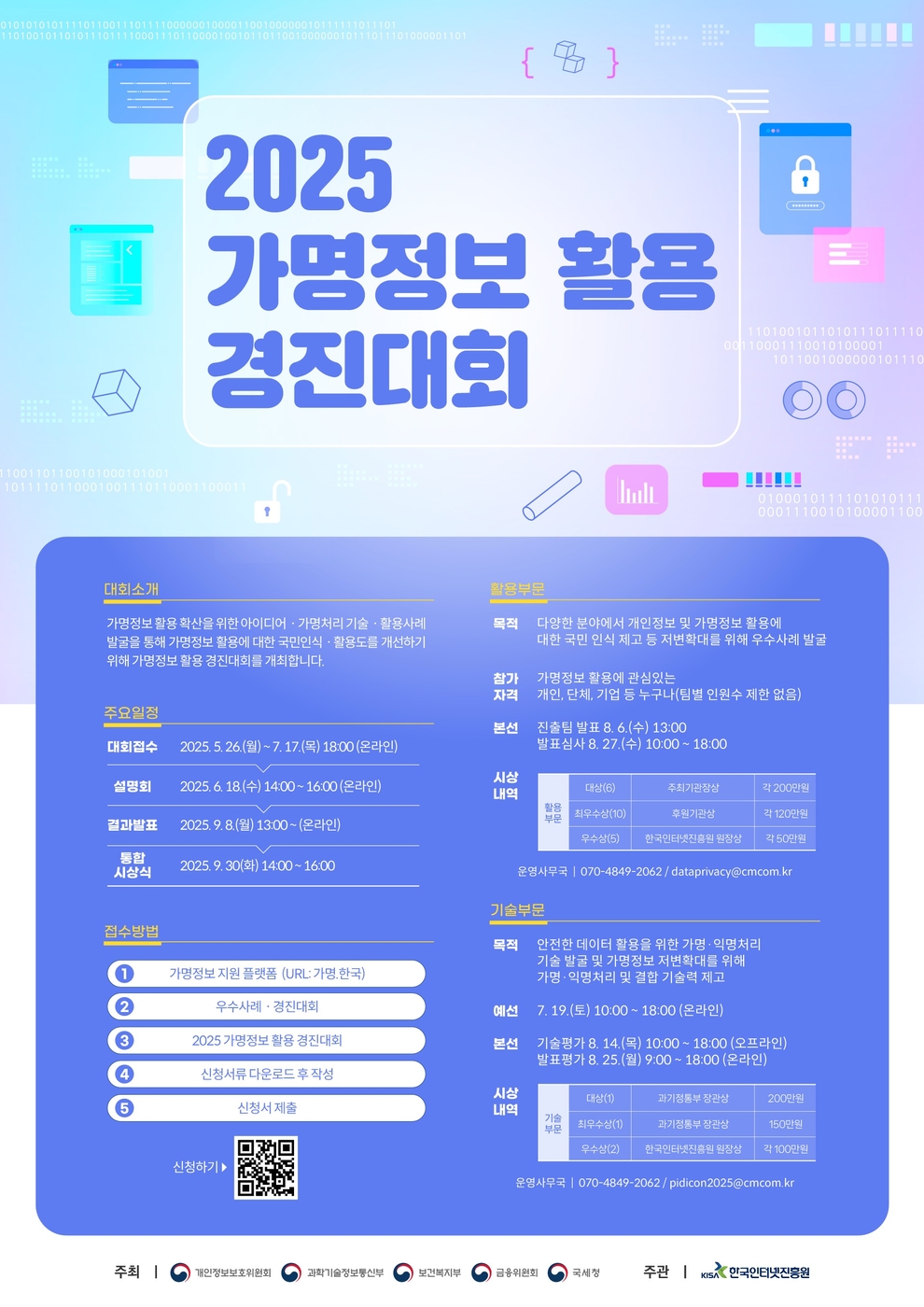 개인정보위-과기정통부, '가명정보 활용 경진대회' 응모작 접수