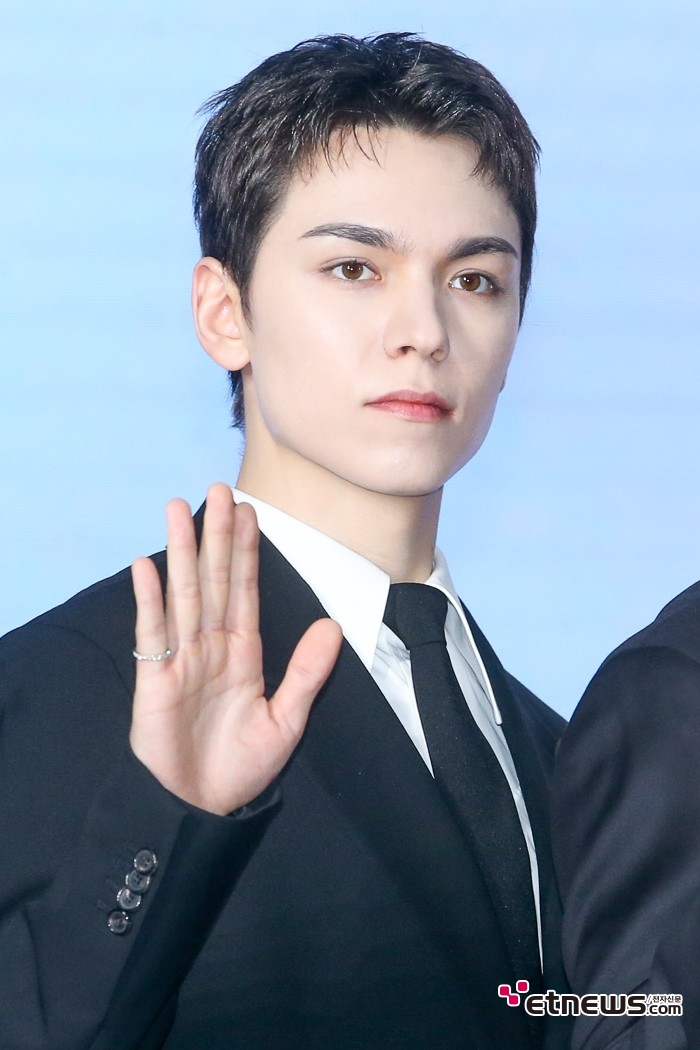 [ET포토] 세븐틴 버논, '완성된 조각'