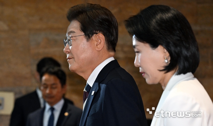 [포토] 국회서 취임행사 갖는 이재명 대통령