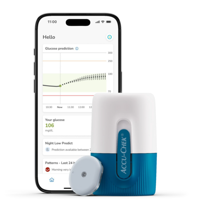 인공지능(AI) 기반 솔루션 '아큐첵 스마트가이드 프리딕트(Accu-Chek® SmartGuide Predict)' 애플리케이션(앱). [사진=IBM 제공]