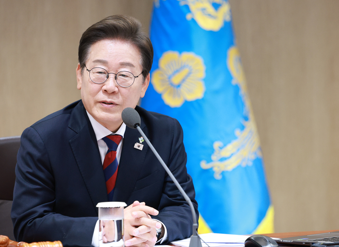 이재명·박찬대, 모두 '적색·청색 혼합' 넥타이 착용…정부·여당, '통합' 전면에