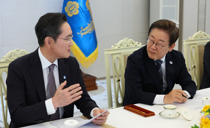 이재명 대통령, 이재용 회장과 회동…반도체 지방투자 논의