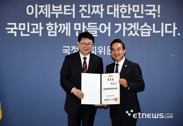[포토] 국정기획위 기획분과장에 박홍근 의원