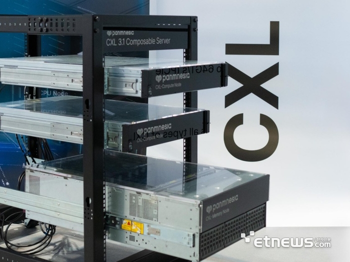 파네시아 출품작 CXL 3.x 스위치 탑재 서버 기반 HPC 솔루션.