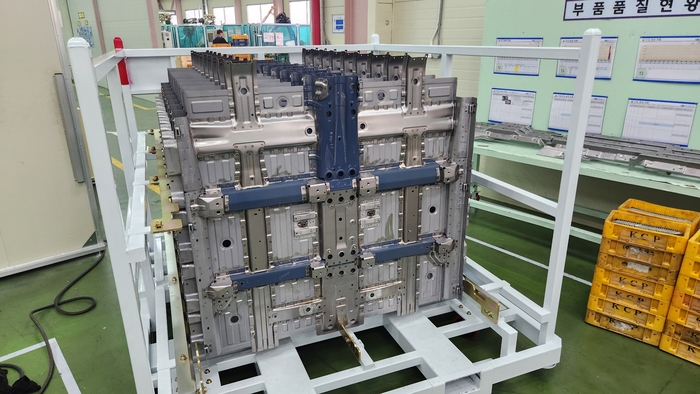 은혜기업의 전기자동차 캐스퍼 부품.