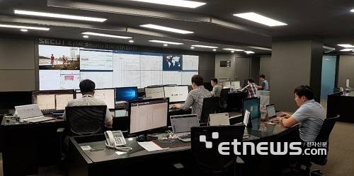 시큐아이 보안관제센터.