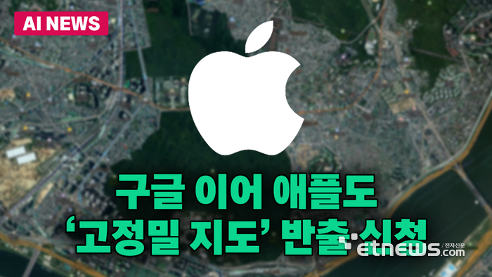 구글 이어 애플도 '고정밀 지도' 반출 신청