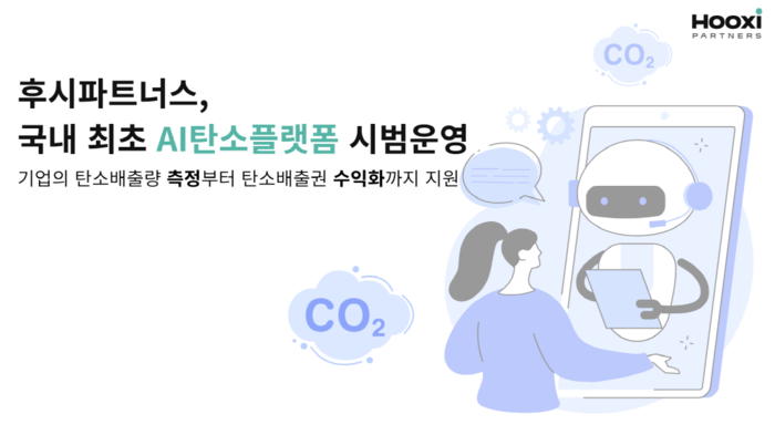 AI탄소플랫폼 시범운영 참고 이미지. 사진=후시파트너스 제공