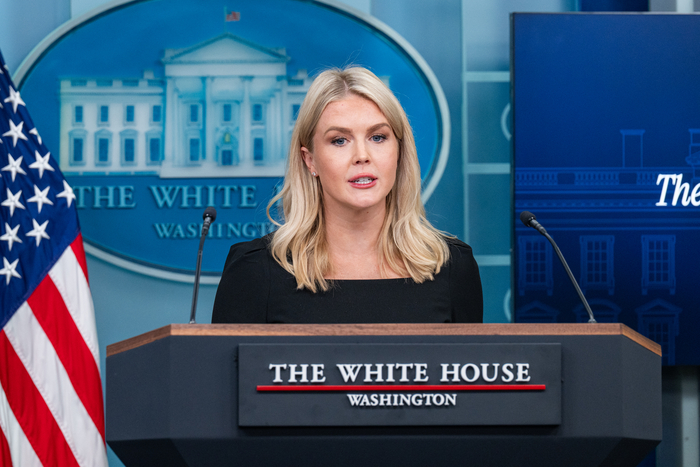 19일(현지시간) 캐롤라인 레빗 백악관 대변인. 사진=UPI 연합뉴스