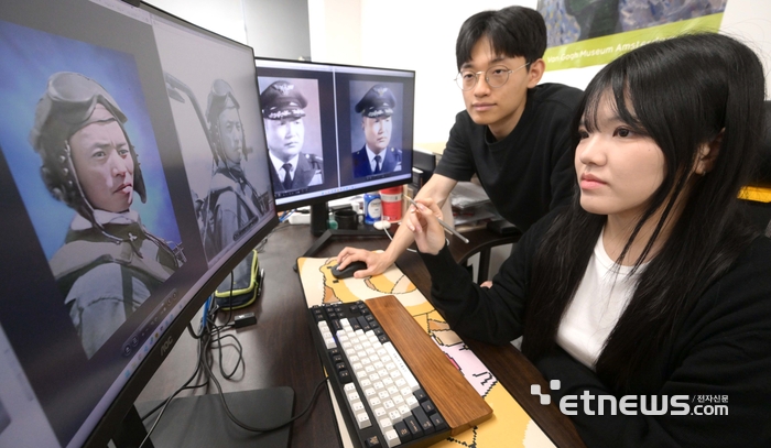 [포토] 인공지능 기술로 복원한 6.25 참전용사 사진