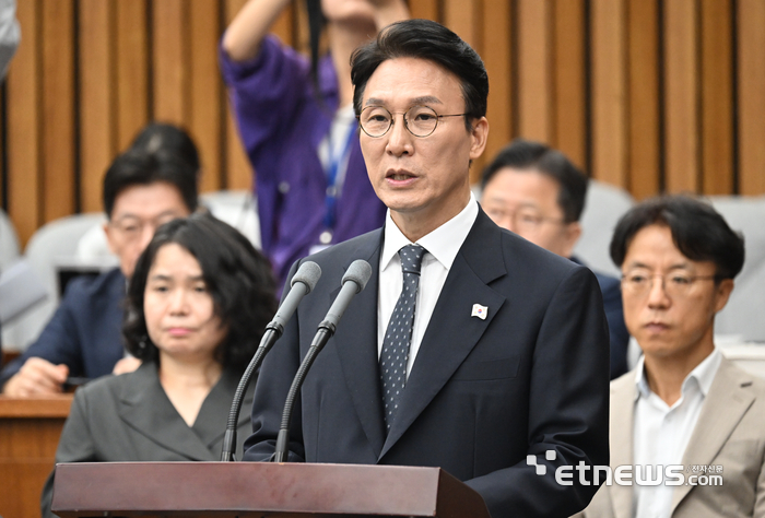 [포토] 모두발언 하는 김민석 후보자