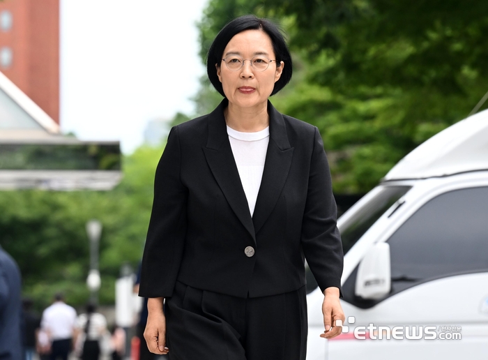 [포토] 한성숙 '입술 바짝'