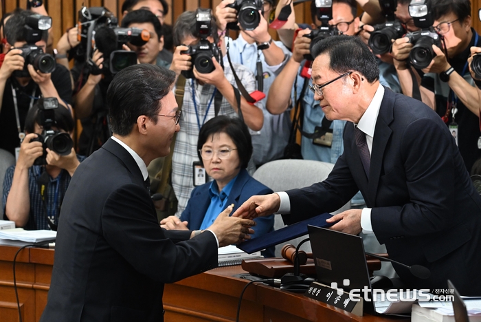 [포토] 김민석 이틀간 인사청문회 시작