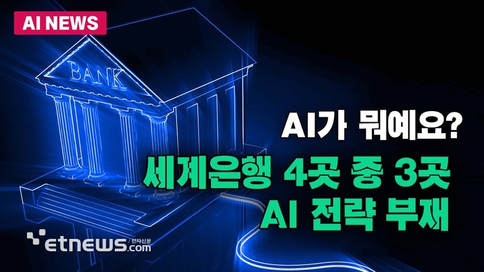 세계은행 4곳 중 3곳, AI 전략 부재