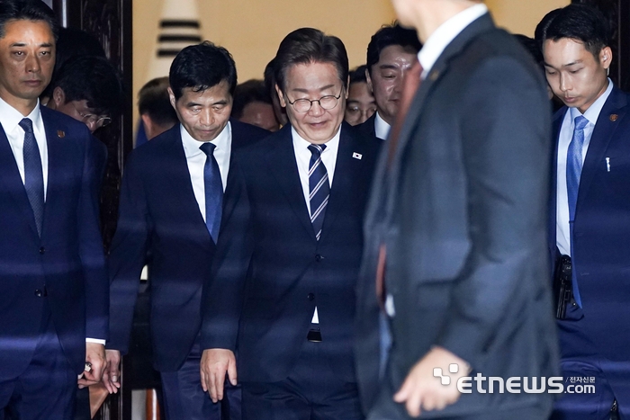 [포토] 첫 시정연설 마친 李 대통령