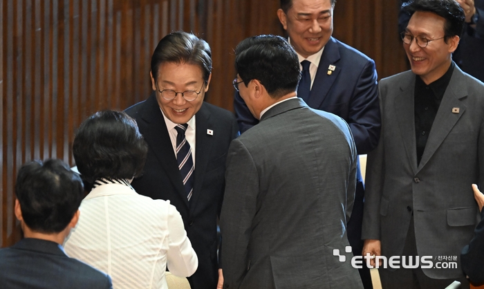 [포토] 시정연설 위해 국회 찾은 이재명 대통령