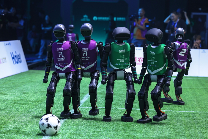[포토] 2025 RoBoLeague 월드 로봇 축구 리그 경기