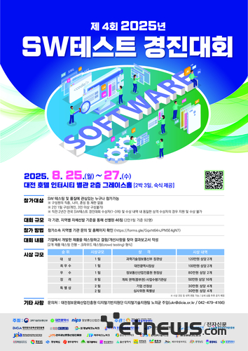 강원테크노파크, '2025년 SW테스트 경진대회' 참가자 모집