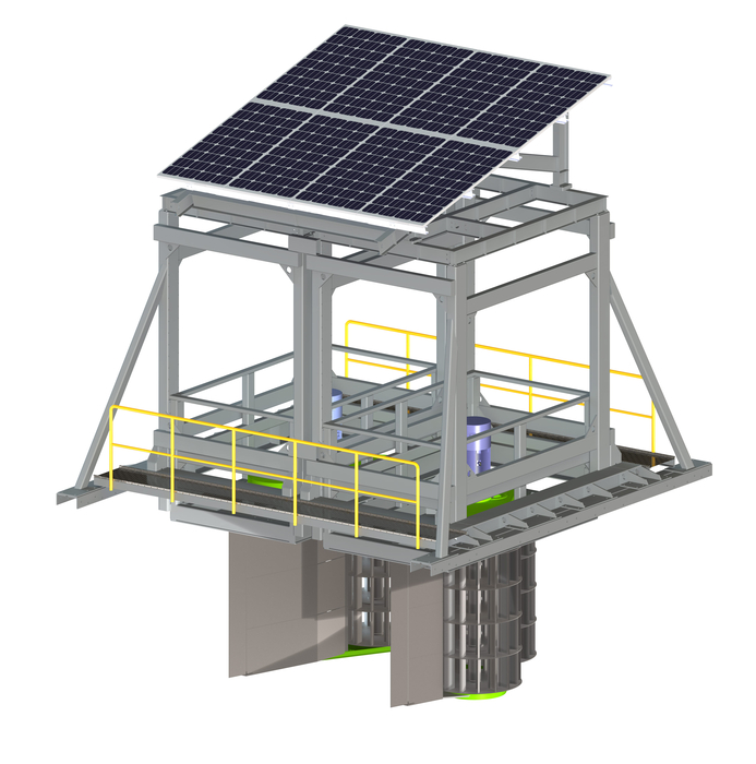 씨앤에이에너지의 차세대 분산형 수력발전 시스템.