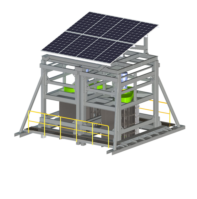 씨앤에이에너지의 차세대 분산형 수력발전 시스템.