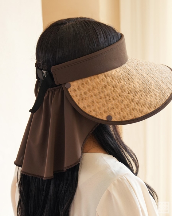 아성다이소 '자외선 차단 목 가림 차광모자'