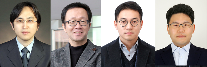 '제35회 과학기술우수논문상' 수상자. (왼쪽부터) 이해연·신수용·고규현·장지웅 교수