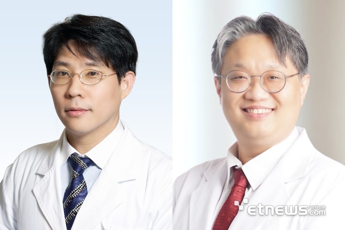 분당서울대병원 이비인후과 최병윤 교수(왼쪽), 고대안산병원 이비인후과 최준 교수