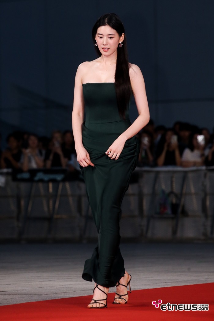 [ET포토] 정은채, '좁아도 너무 좁은 드레스 넓이'