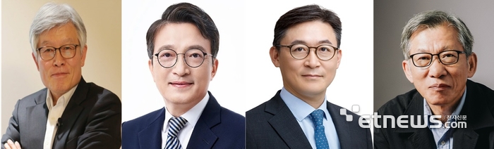 왼쪽부터) 최동석 인사혁신처장, 김의겸 새만금개발청장, 권대영 금융위원회 부위원장, 유홍준 국립중앙박물관장