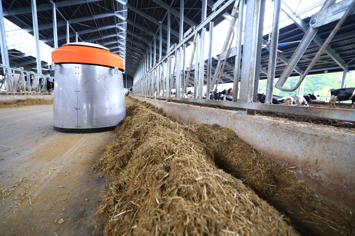사료 정리 로봇. (사진=농림축산식품부)