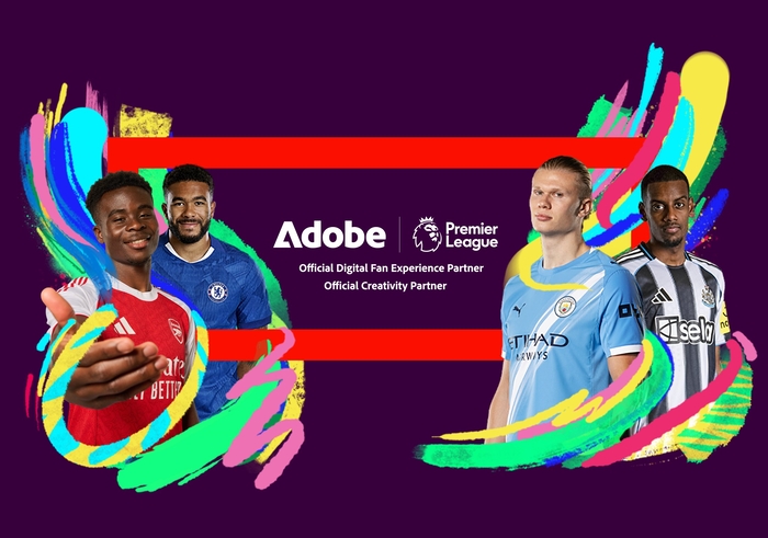 어도비가 잉글랜드 프로축구 프리미어리그(EPL)와 다년간 파트너십을 맺고, 공식 크리에이티브 파트너로 선정됐다.