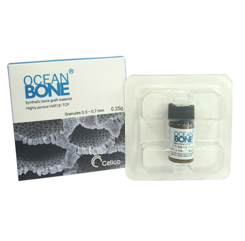 셀코의 해양 플랑크톤 유래 치과용 골이식재 '오션본'.