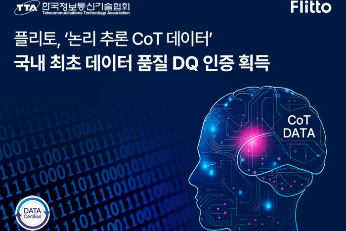 플리토 '논리추론 CoT 데이터', TTA 품질 인증 통과